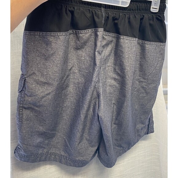 Speedo Board Shorts Men Medium Gray Swim Surf Cargo Pockets Drawstring Lined - Picture 6 of 11